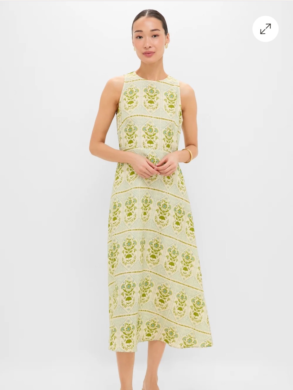 Hunter Bell Green Trellis Faith Dress 2